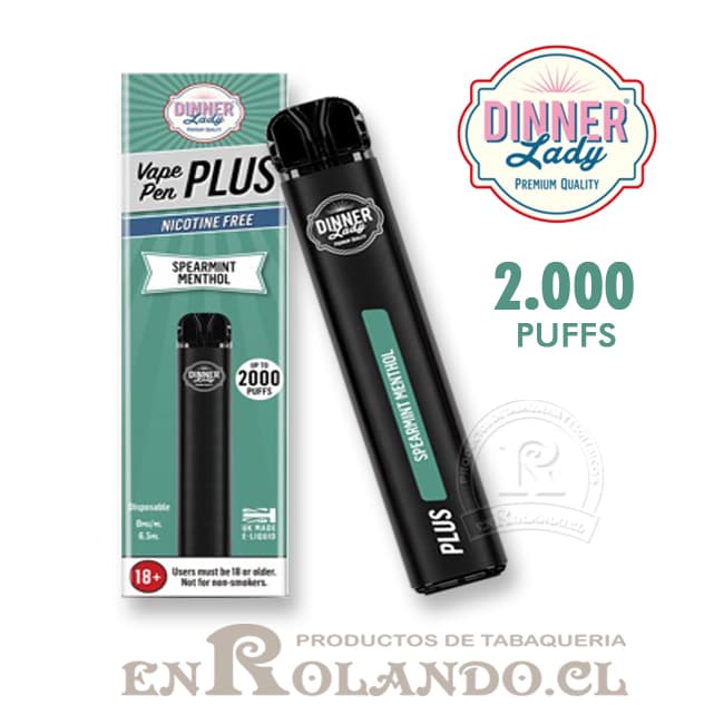 Vape Pen Plus - Menta - Menthol 2.000 Puffs