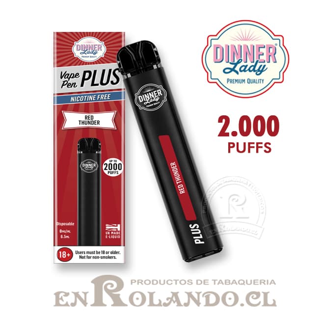 Vape Pen Plus - Trueno Rojo 2.000 Puffs