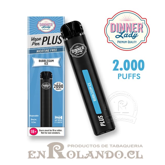Vape Pen Plus - Bubblegum ICE 2.000 Puffs