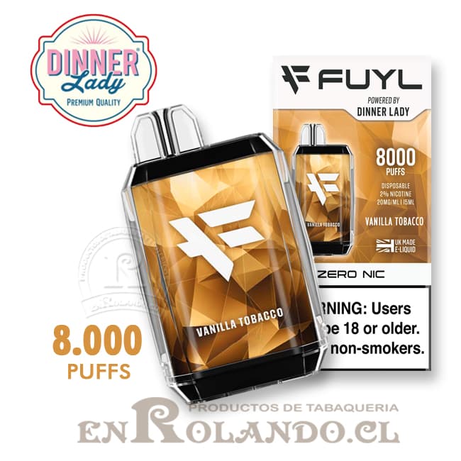 Vape Pen Fuyl - Vainilla Tabaco 8.000 Puffs