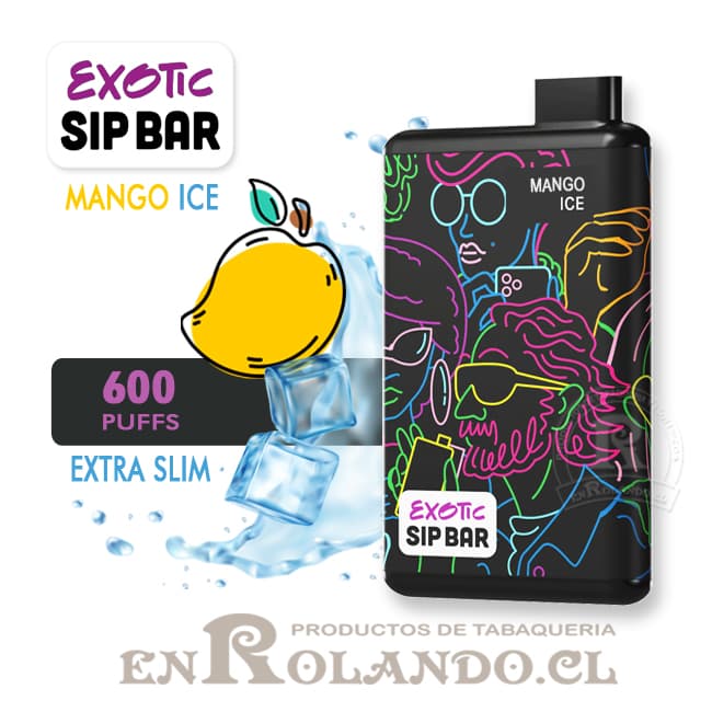 Vape Exotic Sip Bar - Mango ICE 600 Puffs