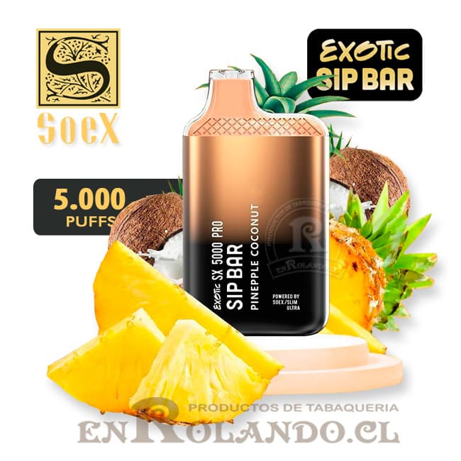 Vape Exotic Sip Bar - Pinepple Coconut 5.000 Puffs