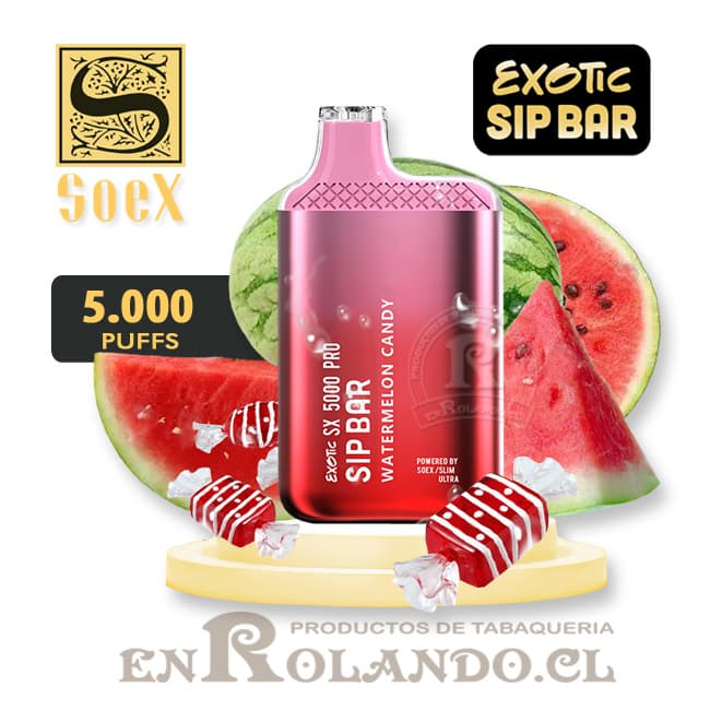 Vape Exotic Sip Bar - Watermelon Candy 5.000 Puffs
