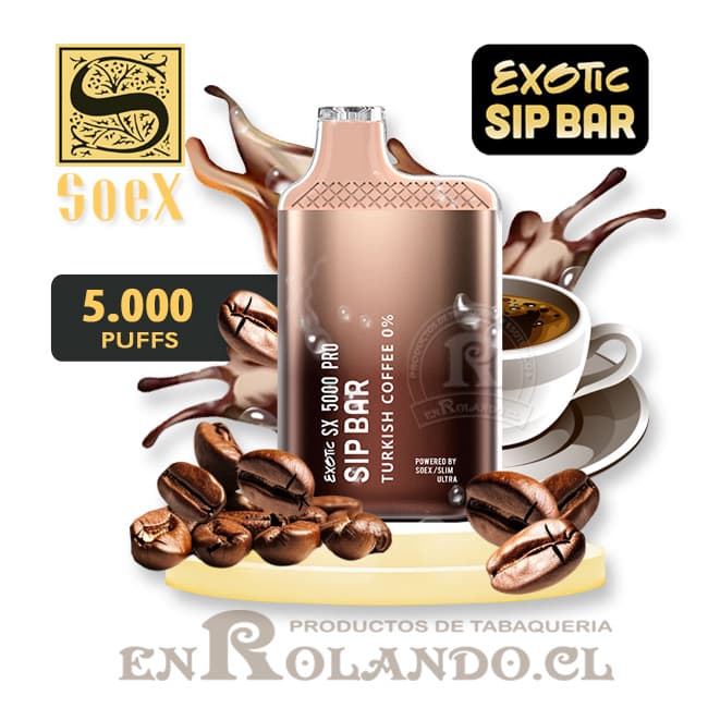 Vape Exotic Sip Bar - Turkish Coffee 5.000 Puffs