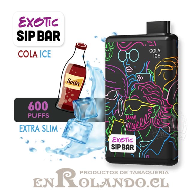 Vape Exotic Sip Bar - Cola ICE 600 Puffs