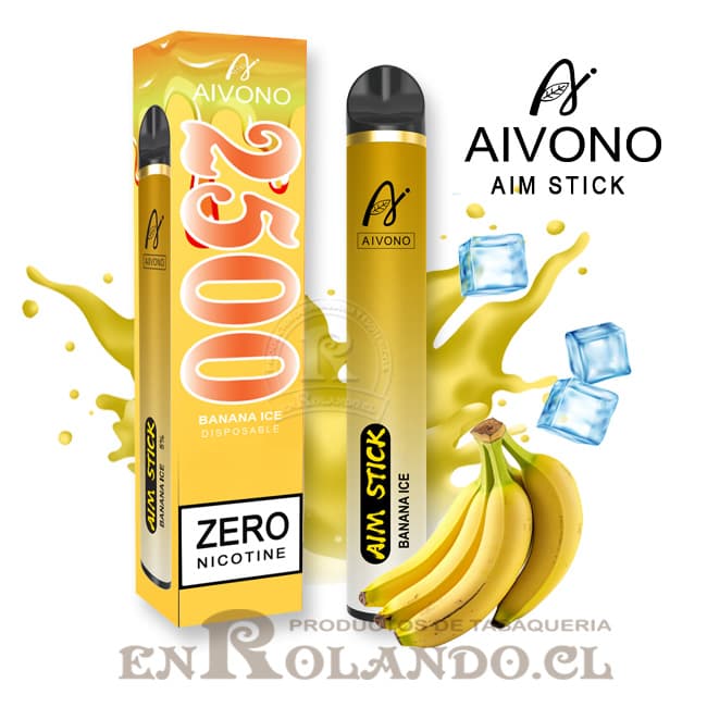 Vape Aivono - Banana ICE 2.500 Puffs