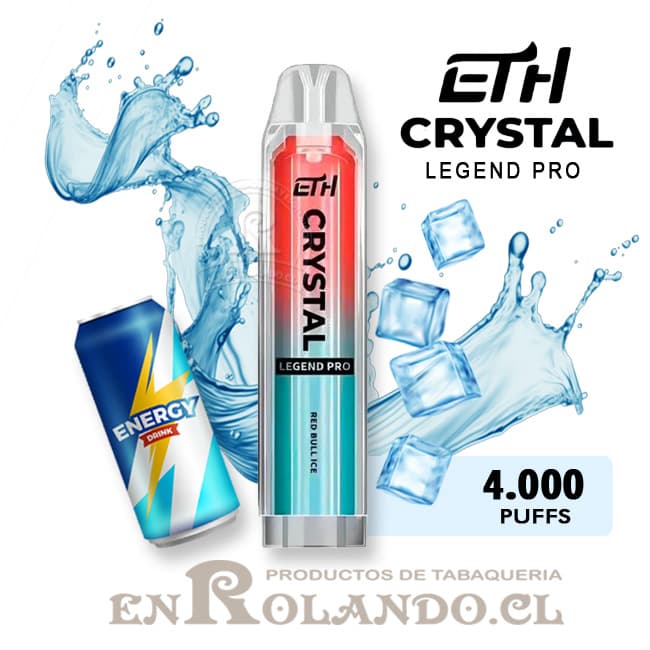 Vape ETH Crystal Legend Pro - Red Bull ICE 4.000 Puffs