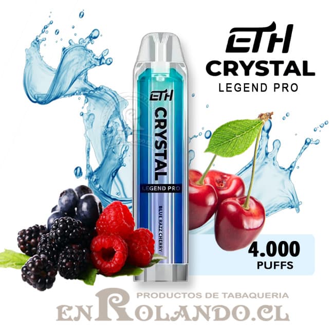 Vape ETH Crystal Legend Pro - Frutos Rojos - Cereza 4.000 Puffs