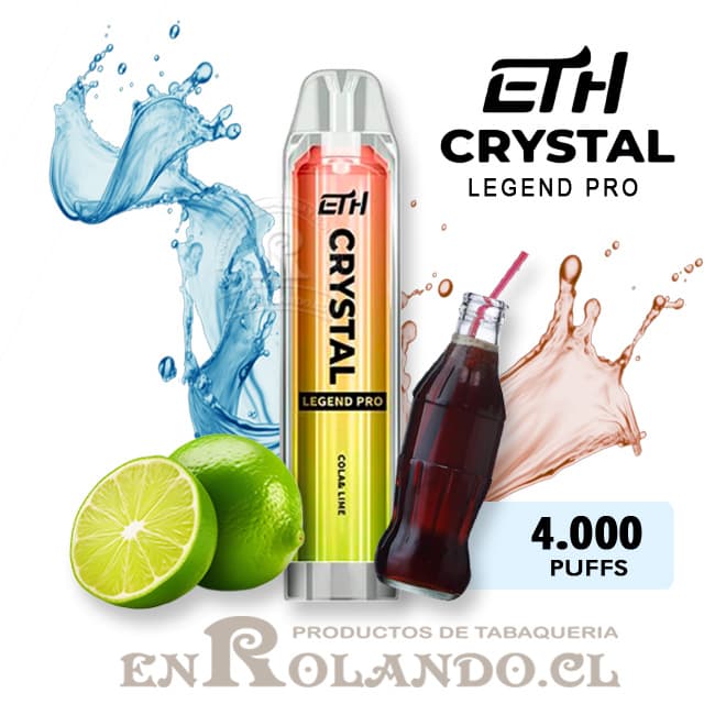 Vape ETH Crystal Legend Pro - Cola y Lima 4.000 Puffs