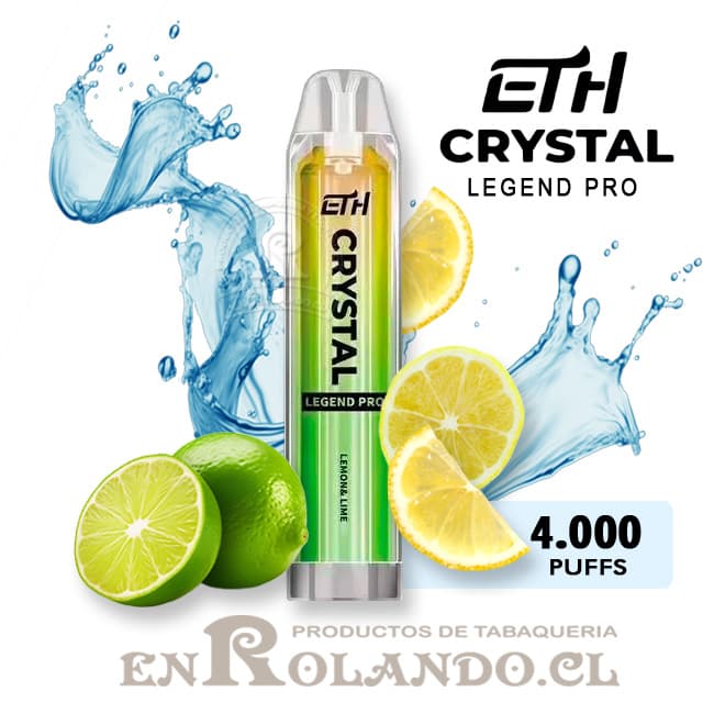 Vape ETH Crystal Legend Pro - Limón y Lima 4.000 Puffs