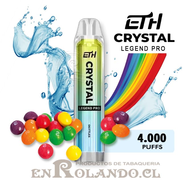 Vape ETH Crystal Legend Pro - Skittles 4.000 Puffs