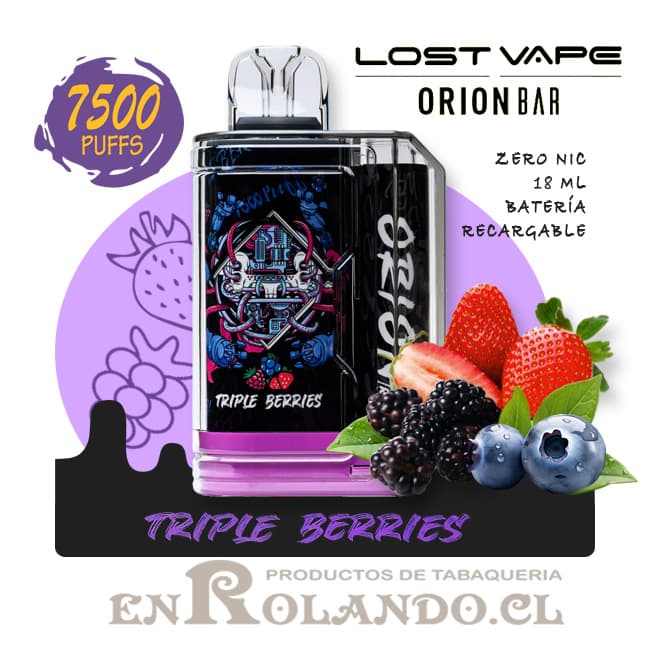 Lost Vape Orion Bar - Triple Berries 7.500 Puffs