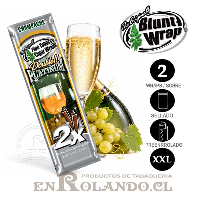 Blunt Wrap Platinum Champagne