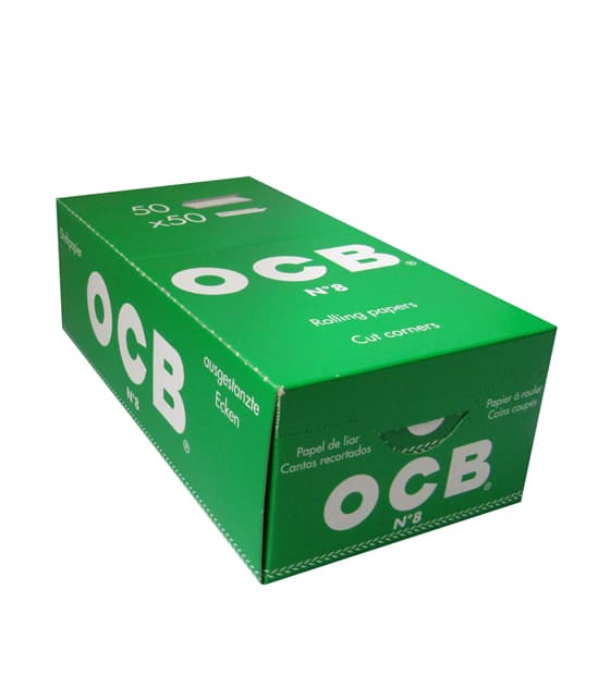 Papelillos OCB Verde #1 - 50 libritos - Display