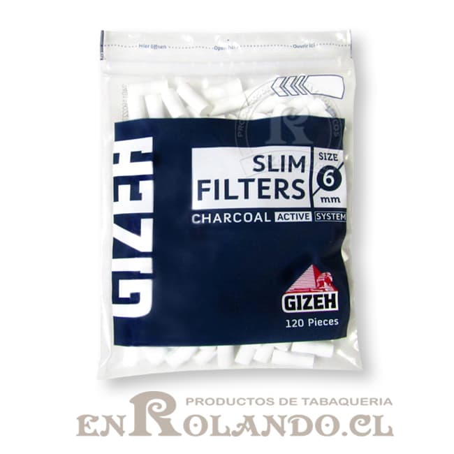 Filtros Gizeh Carbón Activado Slim - Bolsa