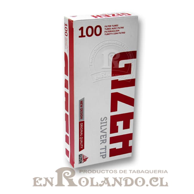 Tubos con Filtro Gizeh Silver Tip - Cajetilla