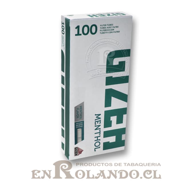 Tubos con Filtro Gizeh Menthol - Cajetilla